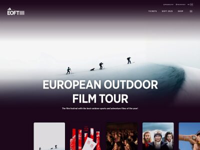 European Outdoor Film – Tour Film Festival 2025/26 – Europe's No.1 Outdoor Film Tour – EOFT