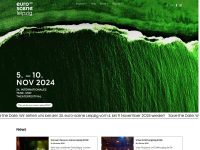 euro-scene Leipzig | 34. Internationales Tanz- und Theaterfestival | 5. – 10. NOV 2024