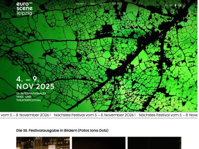 euro-scene Leipzig | 34. Internationales Tanz- und Theaterfestival | 5. – 10. NOV 2024