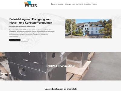 Rudolf Pützer - Herstellung von Metall und Kunststoff Produkten