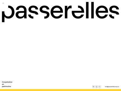 Passerelles Coopérative en patrimoine