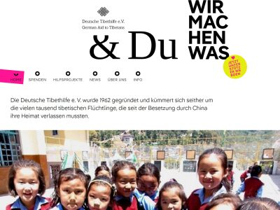 Deutsche Tibethilfe e. V. German Aid to Tibetans & Du wir machen was