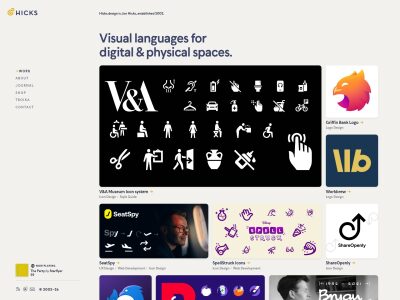 HICKS: Graphic design, branding, illustration & iconography.