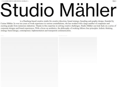 Studio Mähler · Home