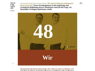 Neunundvierzig Honorarberatung München