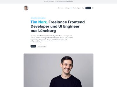 Tim Narr – Freelance Frontend Developer & UI Engineer, Hamburg & Lüneburg