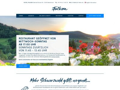 Hotel Falken Baiersbronn · Ihr Top 3 Sterne Hotel in Baiersbronn