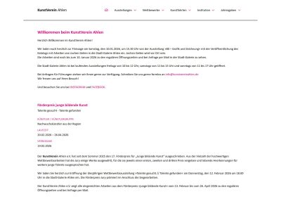 Startseite | KunstVerein Ahlen