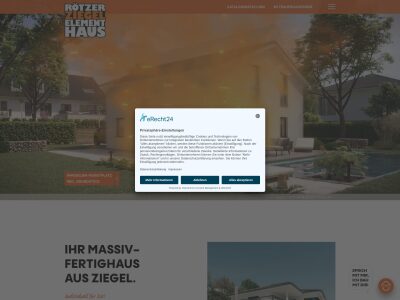 Rötzer Ziegel Element Haus - Herzlich Willkommen