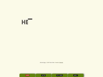 Tinko's Notes/Home