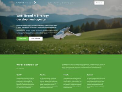 Web, Brand & Strategy development agency | Spirit Pixels™