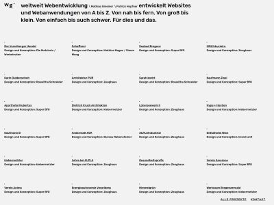 weitweit Webentwicklung