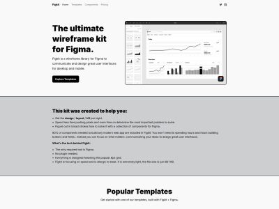 Figkit - Wireframe Library for Figma to Communicate and Design Great User Interfaces