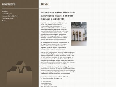 Bildhauer Volkmar Kühn