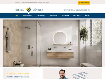 Fliesen Wörner Göppingen: Fliesenleger & Experte für Fliesenverkauf