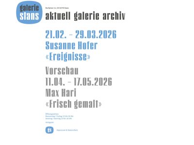 Galerie Stans | Zum Beispiel Zeichnungen, Skultpuren