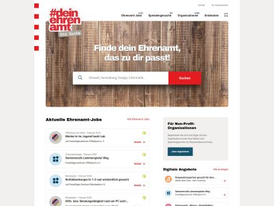 Die Ehrenamtssuchmaschine Hessen - Vermittlung von ehrenamtlichem Engagement – Ehrenamtssuche Hessen