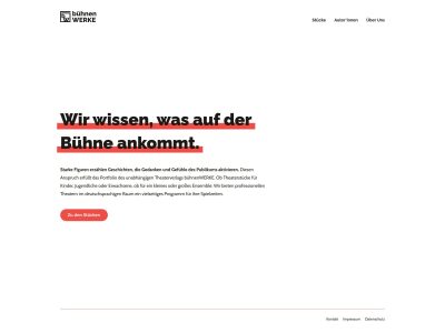 Theaterverlag bühnenWERKE