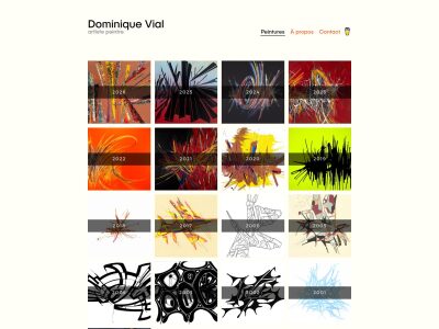 Dominique Vial. Peinture abstraite.