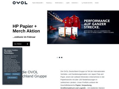 OVOL: Papier, Verpackung, Großformatdruck & Logistik