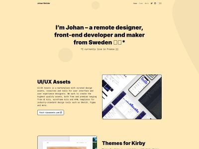 Johan Netzler - Remote UI/UX Designer & Front-End Developer