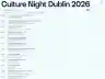 Culture Night Dublin 2026 - Culture Night Dublin