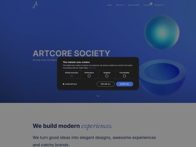 Home - ARTCORE SOCIETY | Strategy | Innovation | Design | Development