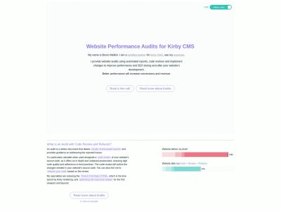 Website Performance Audits for Kirby CMS