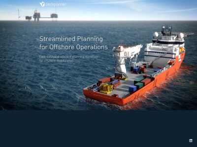 Deckplanner - Streamlined planning for offshore vessel operations | Home