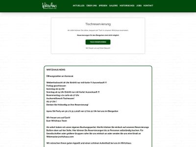 Wirtzhaus - Restaurant - Biergarten - Kneipe - Wesseling