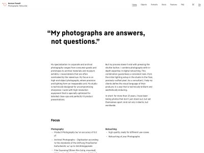 Norman Posselt · Photographer. Retoucher.