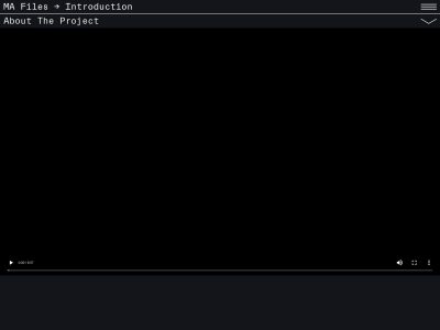 MA Files: Max Frischknecht