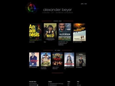 Alexander Beyer • Colourist, DIT, workflow consultant