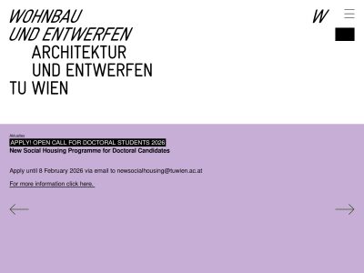Wohnbau und Entwerfen – TU Wien