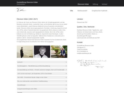 Kunststiftung Eleonore Kötter | Eleonore Kötter
