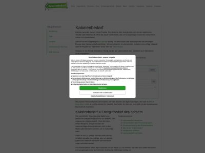 Kalorienbedarf - so viel Energie benötigt der Körper