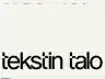 Tekstin talo