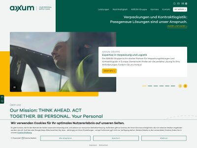 Ihr Experte für Verpackung & Logistik - AXXUM – Your personal supply chain