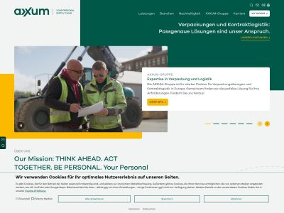 Ihr Experte für Verpackung & Logistik - AXXUM – Your personal supply chain
