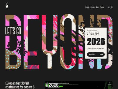 beyond tellerrand – an event about web, design, development, technology and more