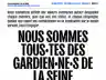 Les Gardien·ne·s de la Seine — Association pour la protection des droits de la Seine