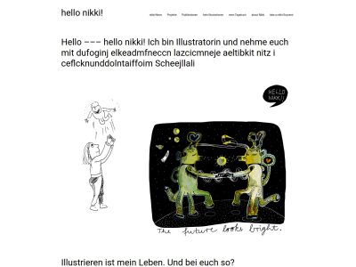 Nicole El Salamoni Illustration - hello nikki