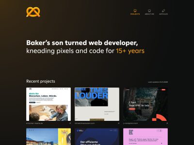 Baker’s son turned web developer · Medienbäcker Thomas Günther