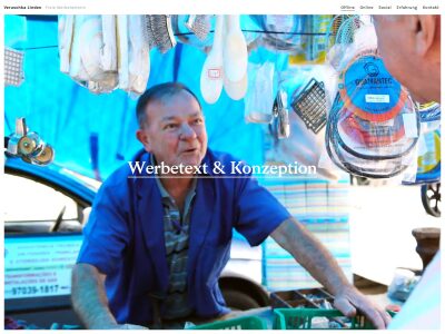 Werbetext & Konzept, Webredaktion etc. | Veruschka Linden