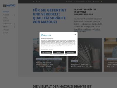 Startseite | MAZOUZI Draht GmbH