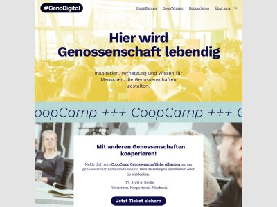 Home | Genossenschaften digital beitreten, gründen und führen.