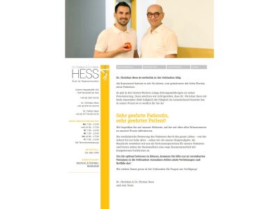 Ordination Dr. Hess | Home