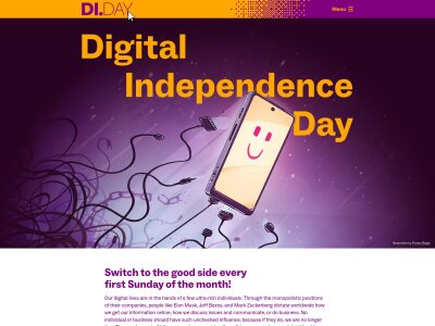 Switch to the good side every first Sunday of the month — Digital Independence Day