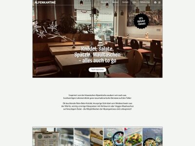 Willkommen in der Alpenkantine · Moderne Alpenküche in Hamburg-Eimsbüttel